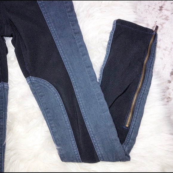 BCBGMaxAzria jackson stretch color block denim leggings size XS - Picture 2 of 8